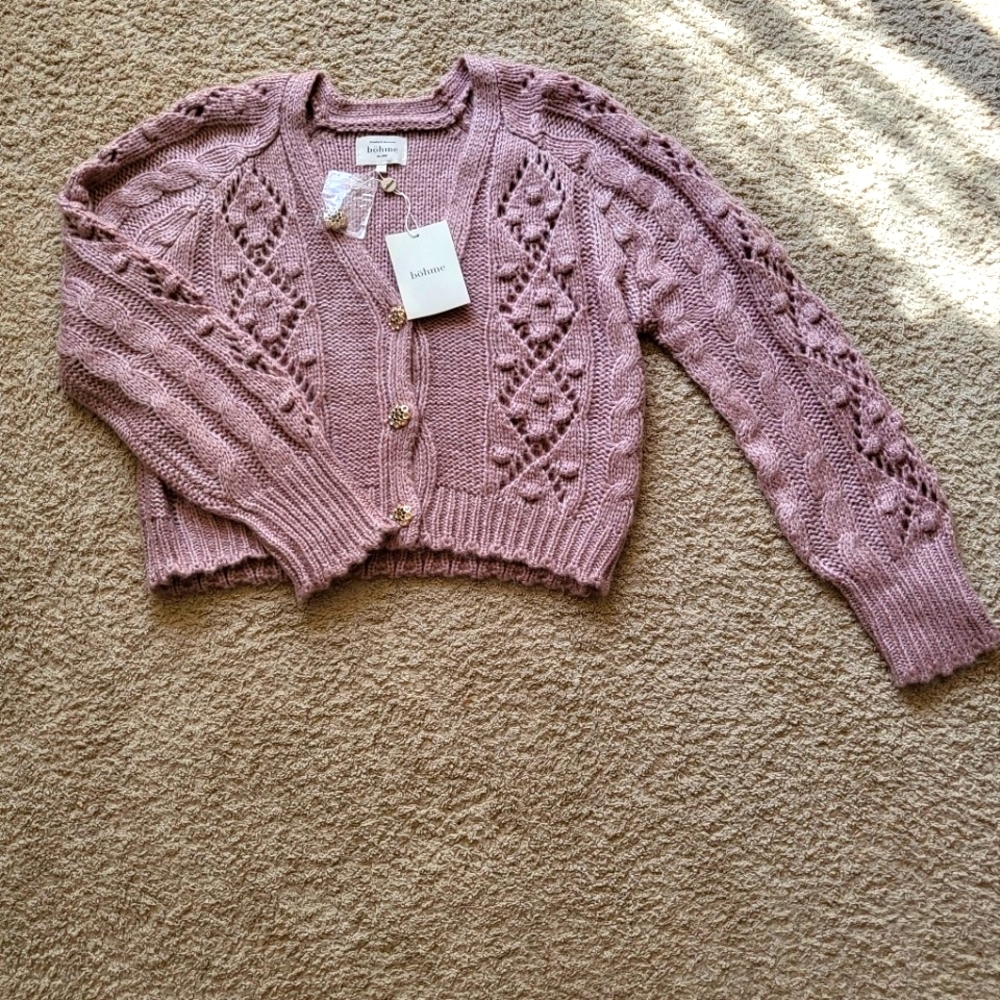 Bohme Embellished Button Up Cardigan